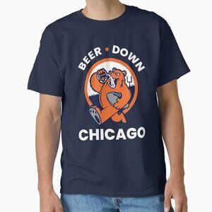 Beer Down Chicago Graphic Artwork Classic T-Shirt